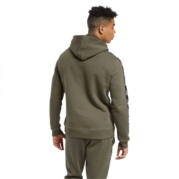 Reebok Training Essentials Tape Green Hoodie - L