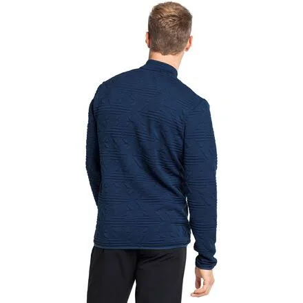 Men's Odlo Corviglia Kinship Midlayer Zip Jacket - Size XX-Large - Blue
