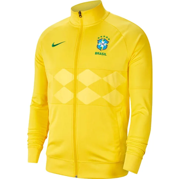 Nike Brazil National Team Gold I96 Anthem Track Raglan Full-Zip Performance Jacket Size: Medium