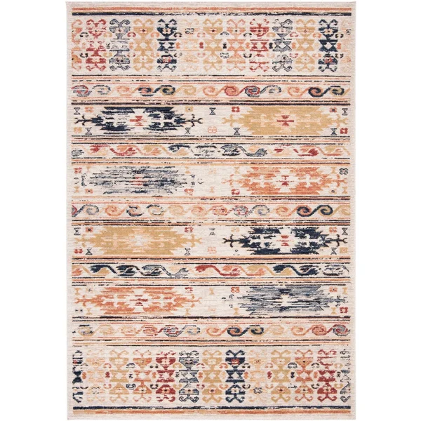 Safavieh Charleston CHL421A Ivory - Rust Area Rug