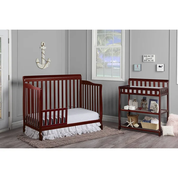 Dream on Me Ashton 5 in 1 Convertible Crib - Cherry