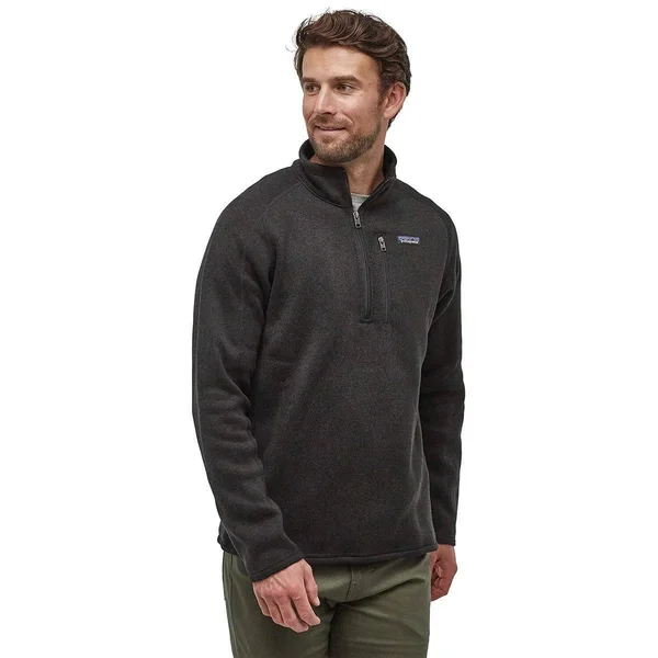 Patagonia Men's Better Sweater 1/4 Zip - Black - 3XL