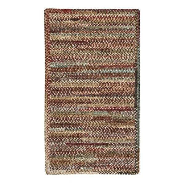 Capel Habitat Deep Red 0302_510 Braided Rugs - 7& 6x22 x 7& 6x22 Rectangle
