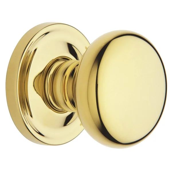 Baldwin 5015 IDM Half Dummy Knob Set - Lifetime Polished Brass
