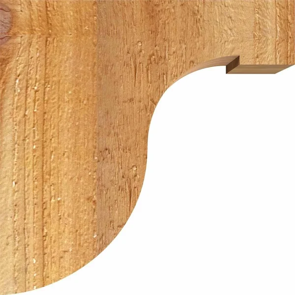 Ekena Millwork COR06X08X20DEL00RWR 6x22W x 8x22D x 20x22H Del Monte Rough Sawn Corbel - Western Red Cedar