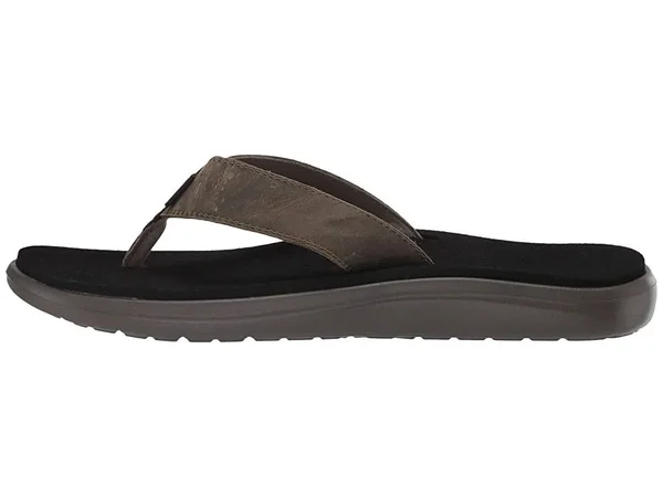Teva Men's Voya Flip Leather - Dark Olive - 12