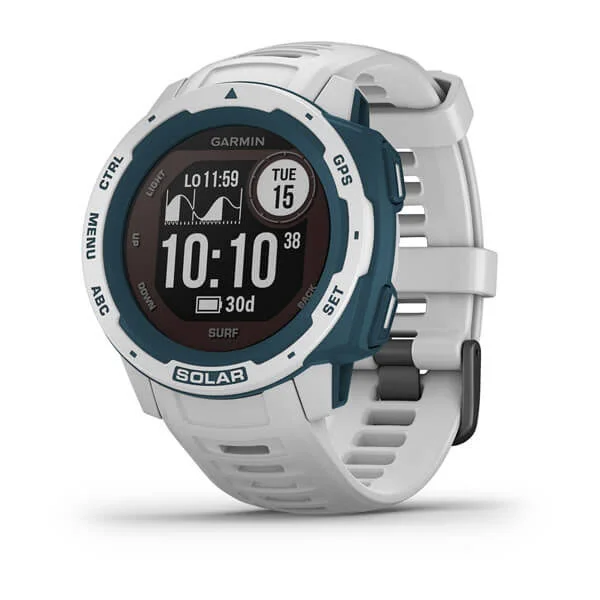Garmin Instinct Solar - Sport Watch with Heart Rate Monitor - Surf Edition - Cloudbreak