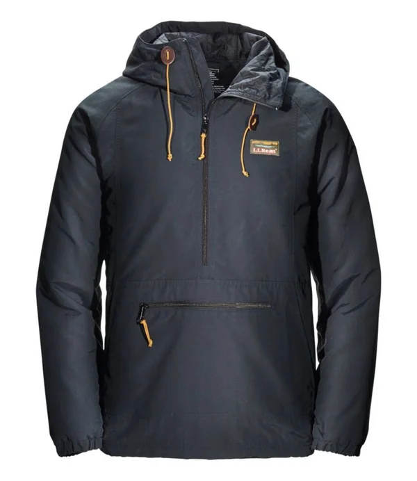 Men's Tall Mountain Classic Insulated Anorak Black Large - L.L.Bean
