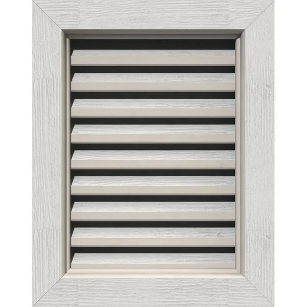 Ekena Millwork GVWVE34X1200RFPWR 34x22W x 12x22H Vertical Gable Vent (39x22W x 17x22H Frame Size): Primed, Functional, Rough Saw