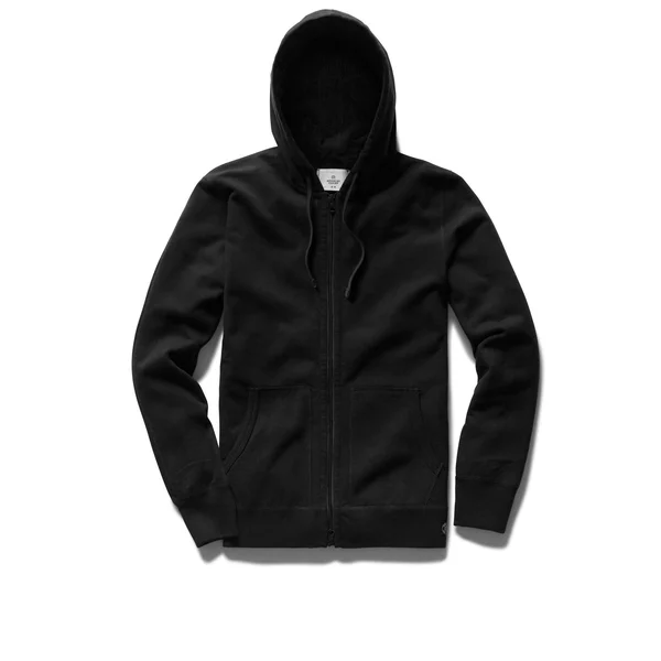 Reigning Champ Lightweight Terry Full Zip Hoodie - Black - L