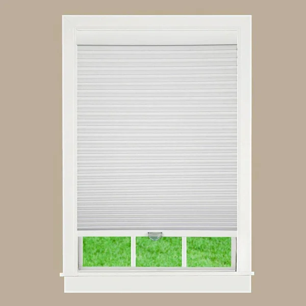 Cut-to-Width White Cordless Blackout Cellular Shade - 23 in. W x 48 in. L
