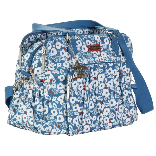Kalencom Berlin Diaper Bag Berry Blossom Teal