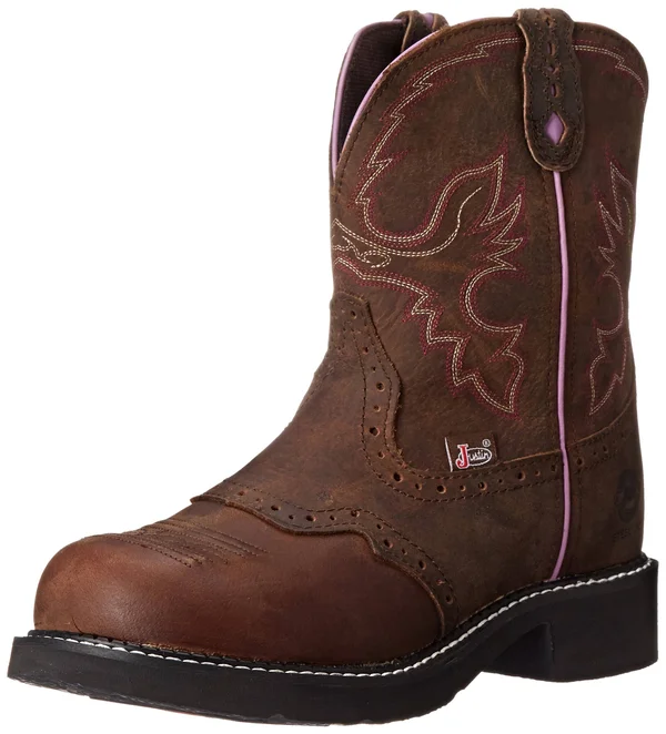 Justin Women's Gypsy Wanette Steel Toe Work Boots, Bark