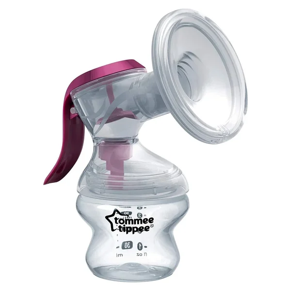 Tommee Tippee Made for Me Single Manual Breast Pump Purple Easy to Use