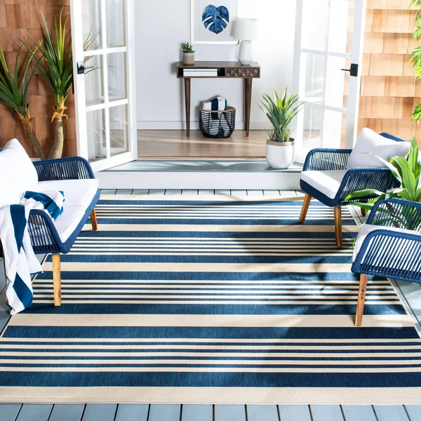 Safavieh Area Rug, Courtyard, Grey, Bone, 2& 0x22 x 3& 7x22