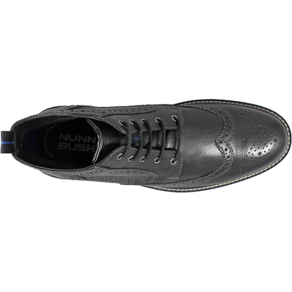 Men's Nunn Bush Odell Wingtip Chukka Boot - Size: 10, Black