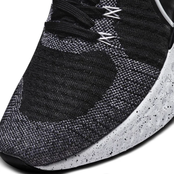 Nike React Infinity Run Flyknit 2 White/Black Men's Running Shoes - Size: 15