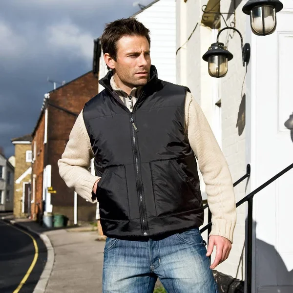 Result Fleece Lined Bodywarmer - R44X, Black (L)