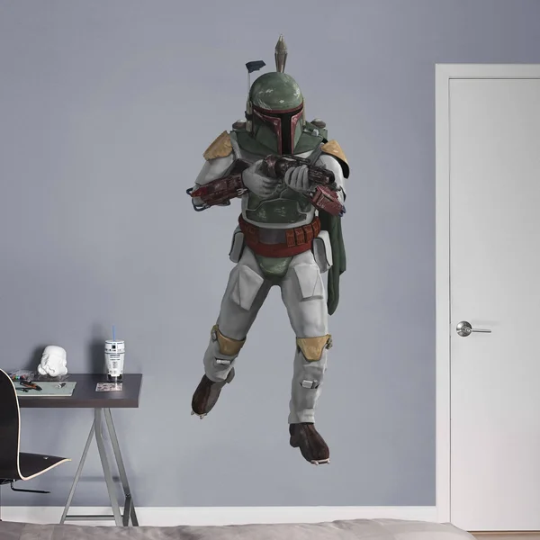 Fathead Boba Fett- X-Large Officially Licensed Star Wars Removable Wall Decal - Size XL