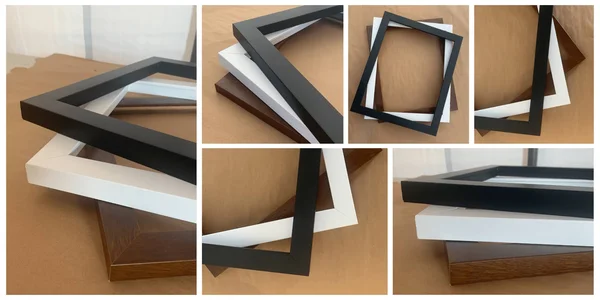 42x12 Picture Frames Brown Wood 42x12 Frame 42 x 12 Wooden Frames White