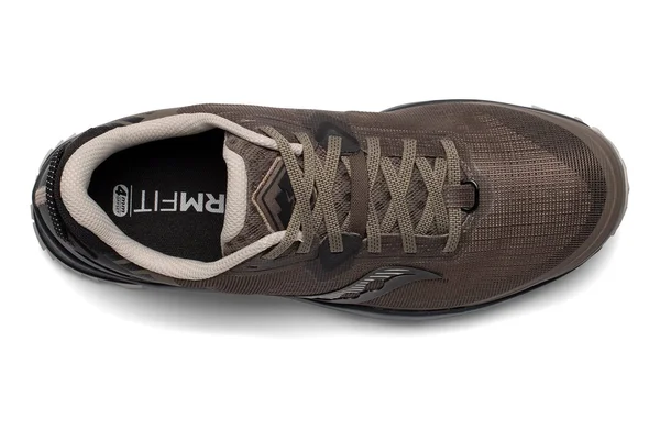 Men's Saucony Peregrine 11 Wide Gravel|Black - Size 7W