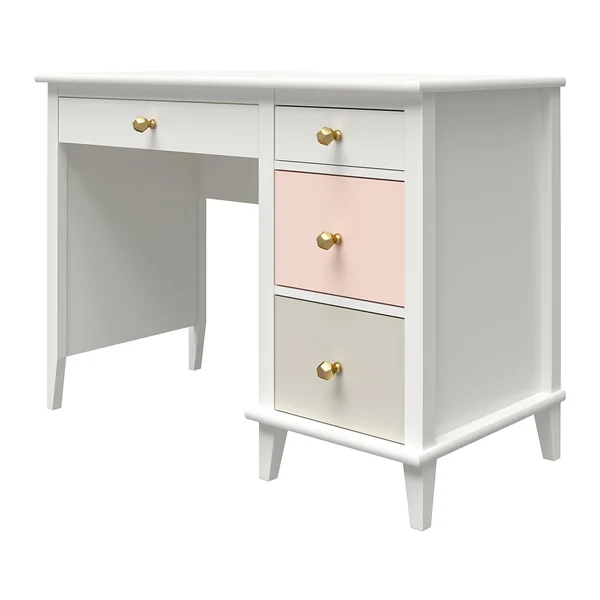Little Seeds Monarch Hill Poppy Kids& White Desk - Peach/Taupe
