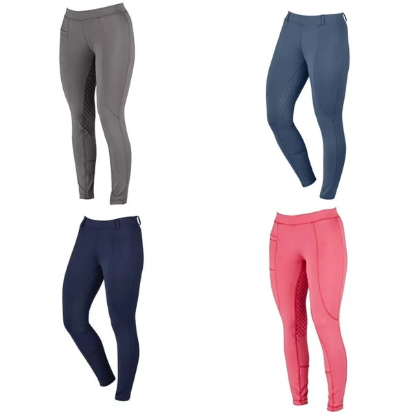 Dublin Womens/Ladies Performance Cool-It Gel Riding Tights White 34in