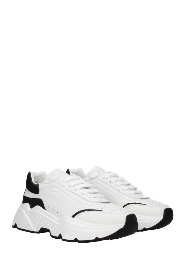 Dolce & Gabbana Black & White Daymaster Low Sneakers