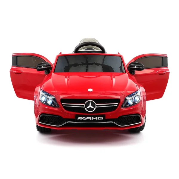 Mercedes C63S 12V Kids Ride-On Car with R/C Parental Remote - Red