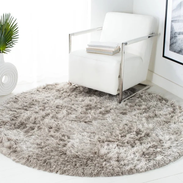 Safavieh Ocean Shag Ivory 6 ft. x 9 ft. Solid Area Rug