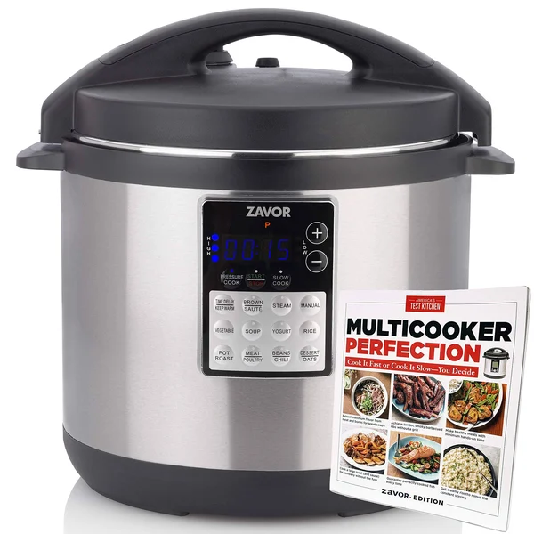 Zavor Lux Edge 8-Qt. Cooker with Cookbook - Silver