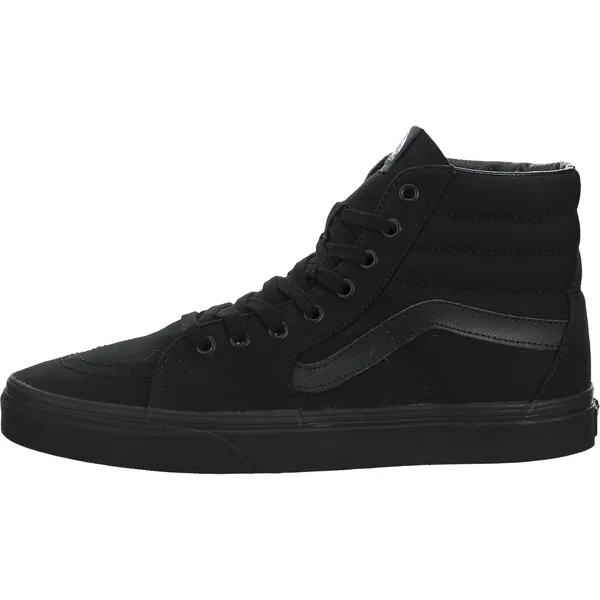 Vans Sk8-Hi Top Sneaker - Adult Unisex, Size: 4.5 M, Black Canvas/Black