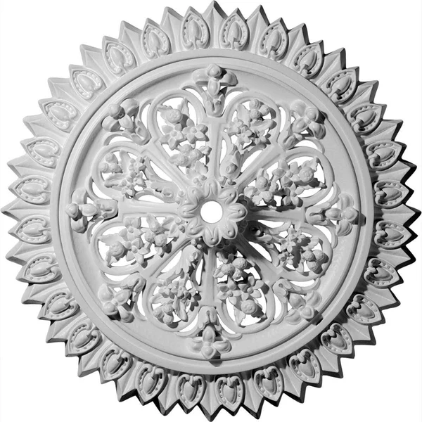 24 3/4x22OD 1 3/8x22ID x 3 1/4x22P Lariah Ceiling Medallion (Fits Canopies Up to 1 3/8x22), Hand-Painted Copper Green Patina