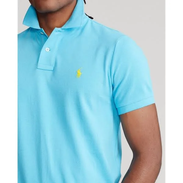 Big & Tall Polo Ralph Lauren Mesh Polo Shirt - Lindsay Blue - Size 3X - Men's