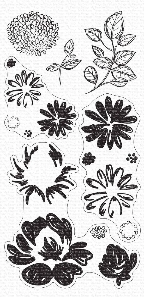 My Favorite Things Painted Petals Clear Stamps
