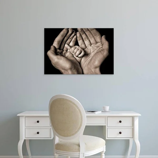 Easy Art Prints Dale O'Dell's 'Seven Weeks' Premium Canvas Art - 24 x 36 - Classic Black Frame