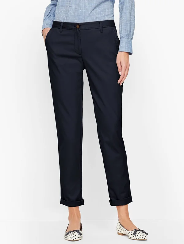 Relaxed Chinos Pants - Indigo - 2 Talbots