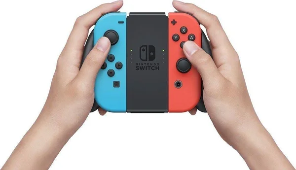 Nintendo Switch with Joy-Con - 32 GB - Neon Blue/Neon Red - includes 64GB SD Card - 1-2-Switch, Just Dance 2017, The Legend of Ze