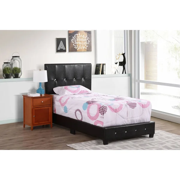 Glory Furniture Nicole G2573-TB-UP Twin Bed, Black