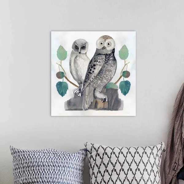 Traditional Owls I, Canvas Wall Art, 20x20, Great Big Canvas