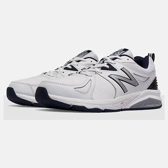 New Balance Men's 857v2 Training Shoes - White/Navy (Size 14)