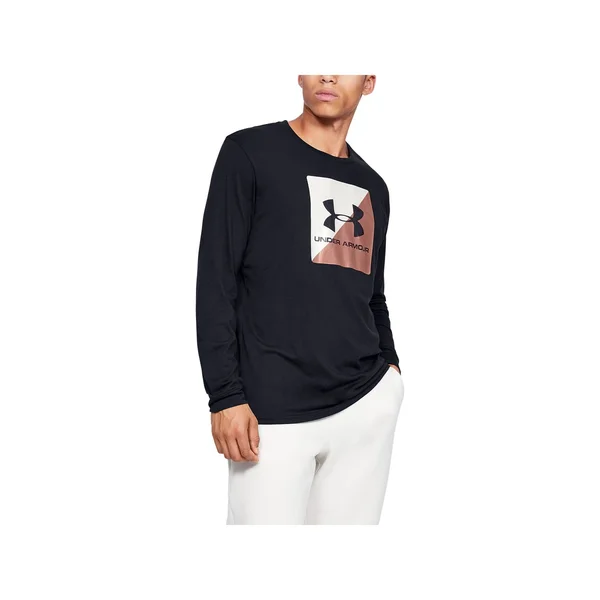 Under Armour Men's Boxed Sportstyle Half Long Sleeve - Black, MD