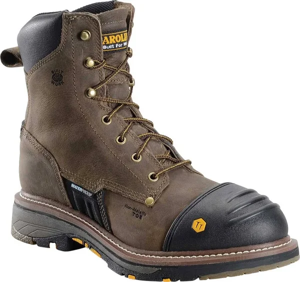Men's Carolina CA2559 8 inch WorkFlex Composite Toe Work Boot, Size: 10.5, Brown