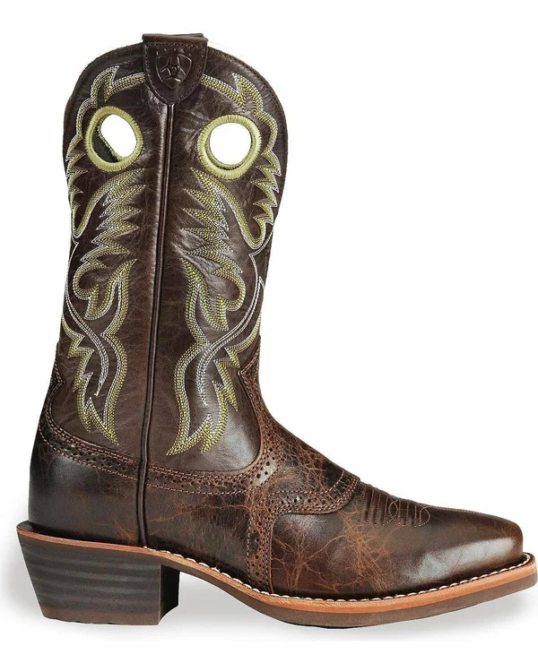 Ariat Men's Heritage Roughstock Western Boots - Brown