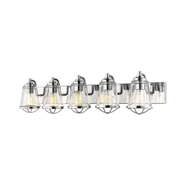 Z-Lite 444-5V-CH Mariner 5 Light Vanity, Chrome
