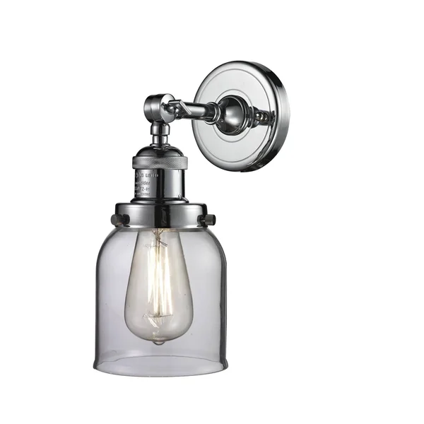 Innovations Lighting Glass All 1-Light Armed Sconce - Silver