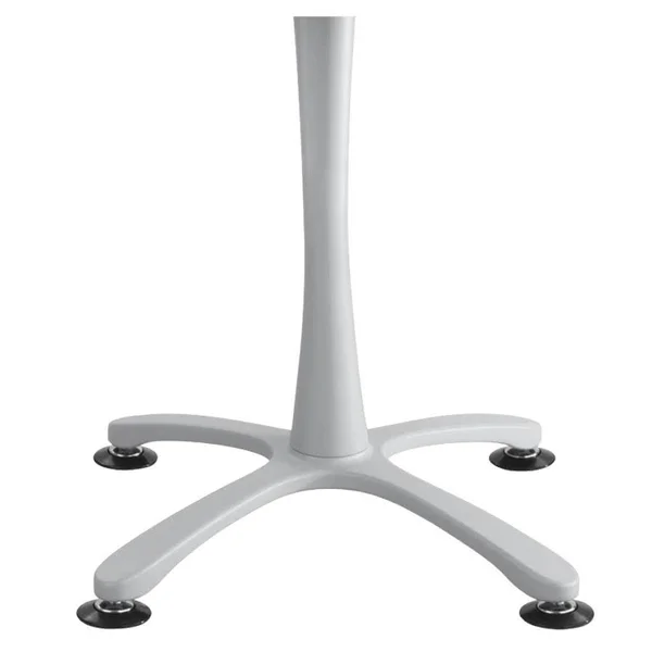 Safco Cha-Cha Sitting Height Table Base, X-Style, Steel, 29x22 High, Metallic Gray