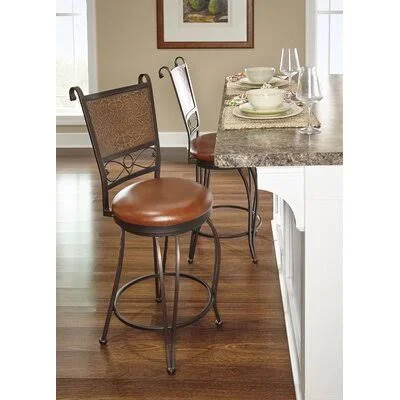 Astoria Grand Haynie Swivel Upholstered Bar Stool