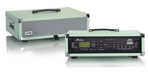 Gator GR-RETRORACK-2SG Vintage Amp Vibe Rack Case - 2U Seafoam Green