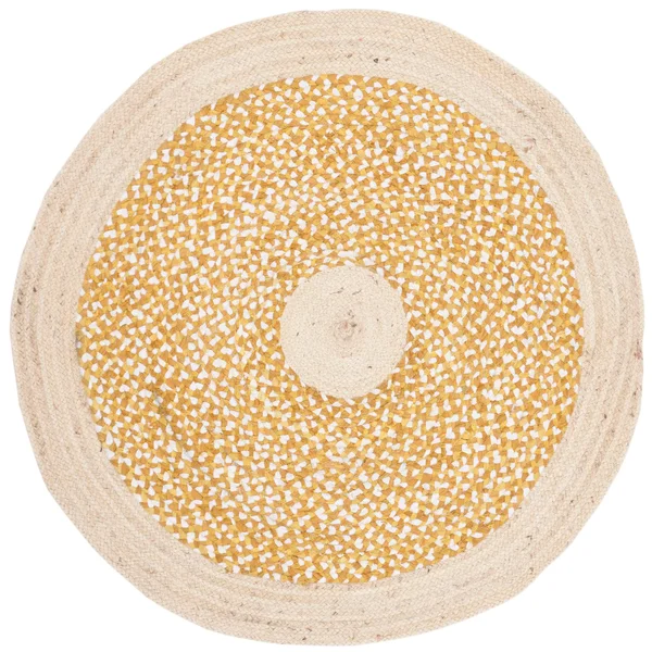 Safavieh Cape Cod 210 Area Rug - Rust, Natural, 4& x 4& Round
